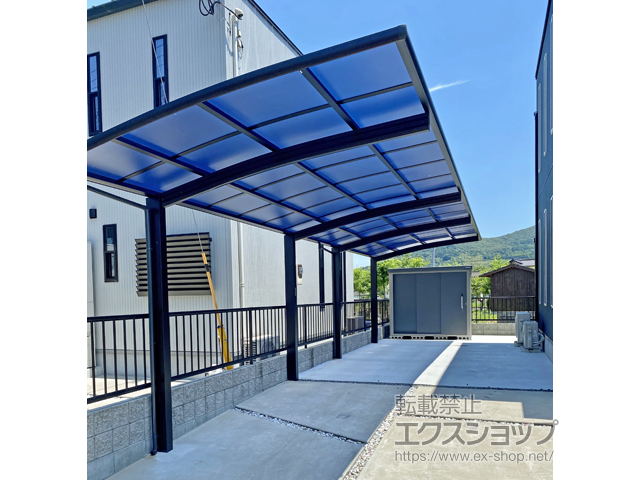 佐賀県多久市ののカーポート レイナポートグラン 縦連棟　積雪〜20cm対応 施工例