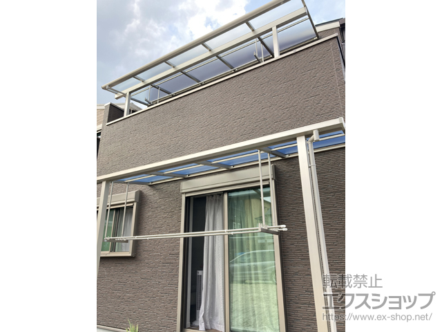 大阪府吹田市ののテラス屋根 ソラリア F型 テラスタイプ 単体 積雪〜20cm対応 施工例
