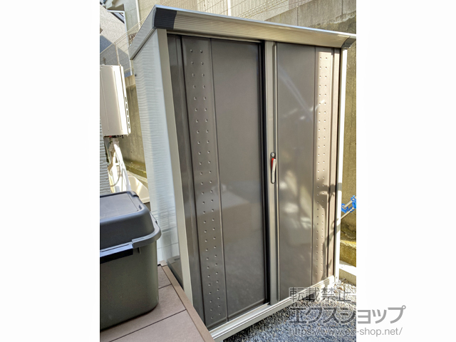 千葉県松戸市のの物置・屋外倉庫 グランプレステージジャンプ 1120×530×1600 GP-115B-T-CB 施工例