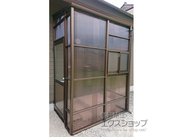 長野県上伊那郡宮田村ののストックヤード ストックヤードII 片側ドア付きタイプ 積雪〜50cm対応 施工例