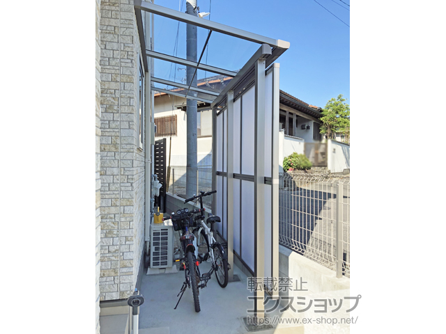 福岡県福岡市ののテラス屋根 スピーネ F型 テラスタイプ 単体 積雪〜20cm対応 施工例