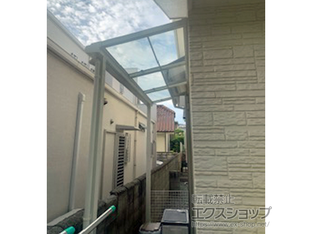 大阪府堺市のの物置・屋外倉庫、テラス屋根 スピーネ F型 テラスタイプ 単体 積雪〜20cm対応 施工例