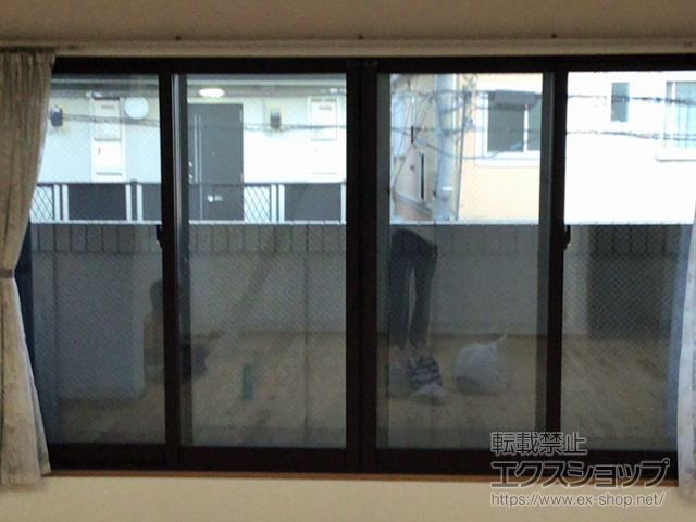 神奈川県鎌倉市のの二重窓（内窓） インプラス ダストバリア仕様 引違い窓 変則4枚建 施工例