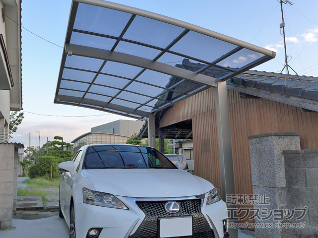 鹿児島県姶良市ののカーポート ネスカR (ラウンドスタイル) 積雪〜20cm対応 施工例