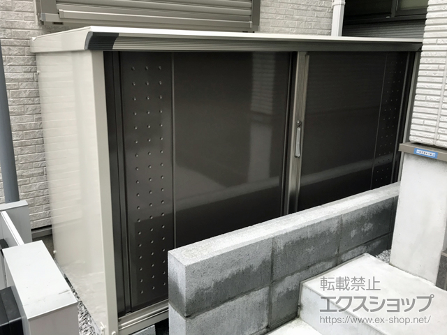 東京都中野区のの物置・屋外倉庫 グランプレステージジャンプ 1879×750×1100（GP-197D-F） GP-197D-F-CB 施工例