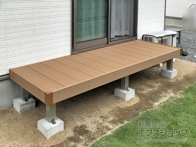 熊本県菊池郡菊陽町ののウッドデッキ リウッドデッキ 200 施工例