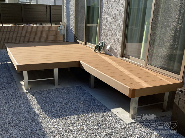 山口県下関市ののウッドデッキ リウッドデッキ 200 施工例