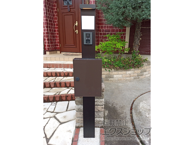 埼玉県川越市のの機能門柱・ポスト シンプレオポストユニット1型 施工例