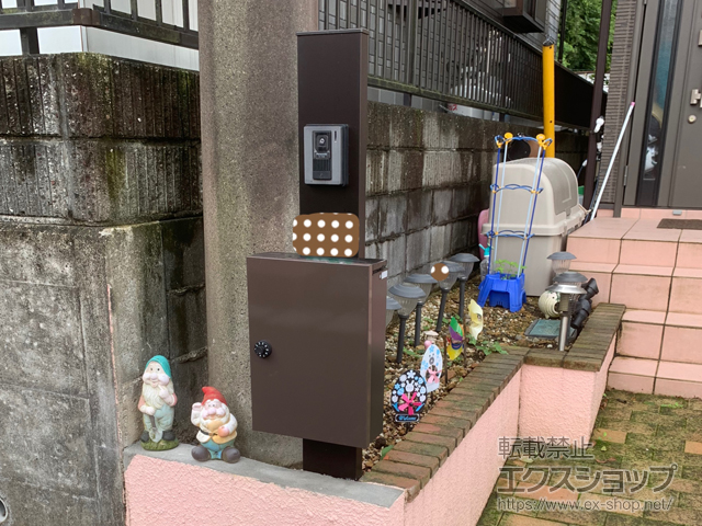 神奈川県座間市のの機能門柱・ポスト シンプレオポストユニット1型 ＃05 施工例