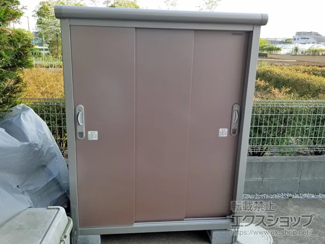 東京都立川市のヨドコウの物置・収納・屋外倉庫 エスモ 一般型 1200×650×1501 ESE-1206E-MR 施工例