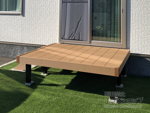 北海道恵庭市ののウッドデッキ マージウッドデッキ 施工例