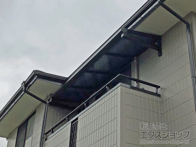 静岡県静岡市ののバルコニー・ベランダ屋根 ソラリア F型 ルーフタイプ 単体積雪〜20cm対応 施工例