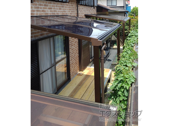 佐賀県小城市ののテラス屋根 ソラリア F型 テラスタイプ 単体 積雪〜20cm対応 施工例