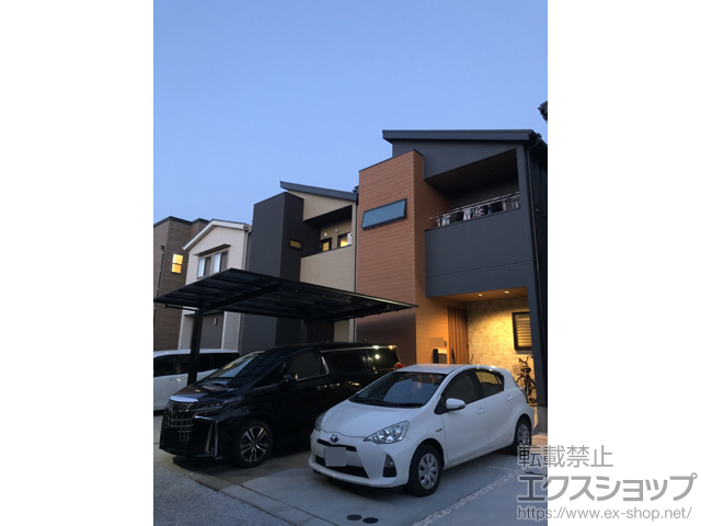福岡県福岡市ののカーポート ネスカF (フラットスタイル) 積雪〜20cm対応 施工例