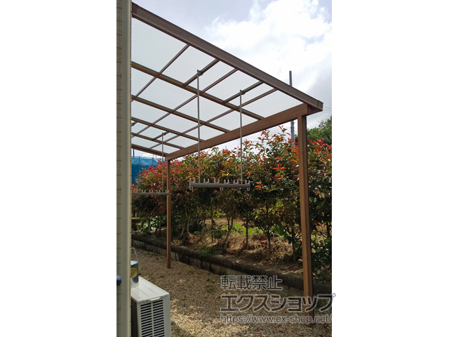 三重県伊賀市ののテラス屋根 シュエット テラスタイプ 単体 積雪〜20cm対応 施工例