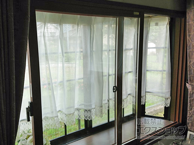 鹿児島県日置市のの二重窓（内窓） インプラス ダストバリア仕様 引違い窓 2枚建 施工例