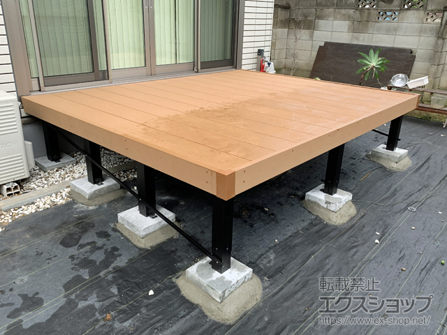 茨城県猿島郡境町ののウッドデッキ マージウッドデッキ 施工例