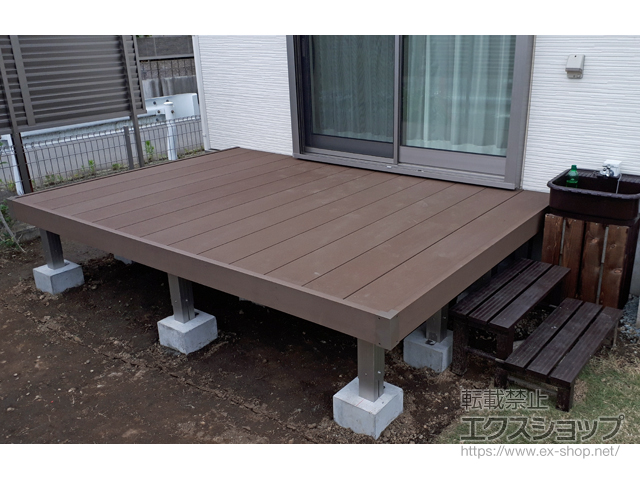 静岡県伊豆の国市ののウッドデッキ リウッドデッキ 200 施工例