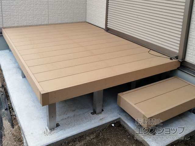 三重県津市ののウッドデッキ リウッドデッキ 200 施工例