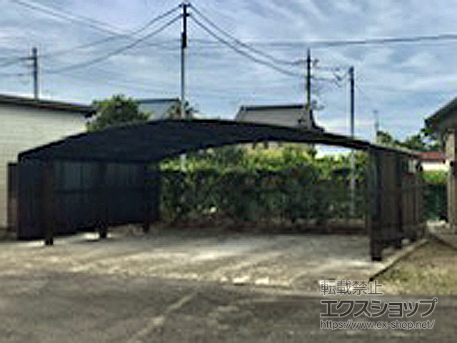 茨城県神栖市ののカーポート レイナトリプルポートグラン　積雪〜20cm対応 施工例