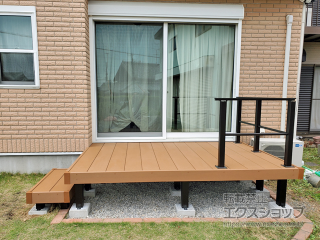 静岡県袋井市ののウッドデッキ リウッドデッキ 200 施工例