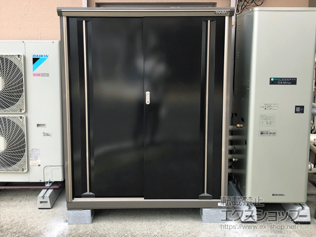 千葉県八千代市のの物置・屋外倉庫 ナイソーシスター　1320×580×1603 KMW-136D-CB 施工例