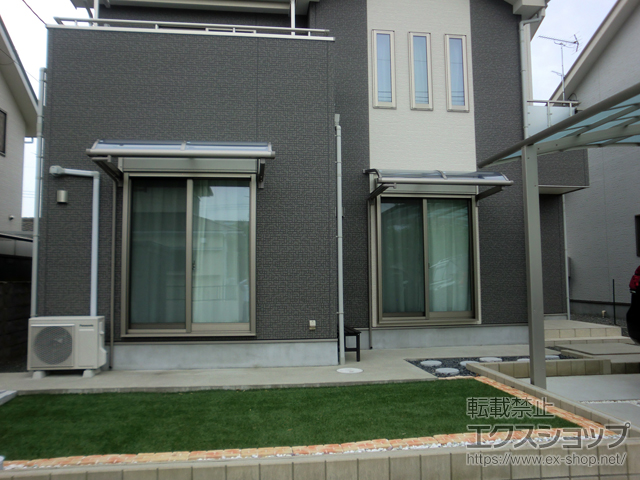 福島県いわき市ののバルコニー・ベランダ屋根 スピーネ R型 ルーフタイプ 単体 積雪〜20cm対応 施工例