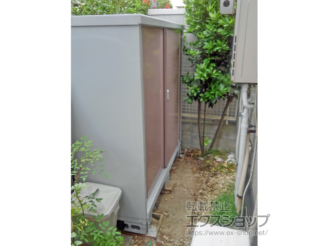 神奈川県藤沢市のの物置・屋外倉庫 シンプリー 一般型 1740×615×1603（MJX-176D-P） MJX-176D-P-AR 施工例