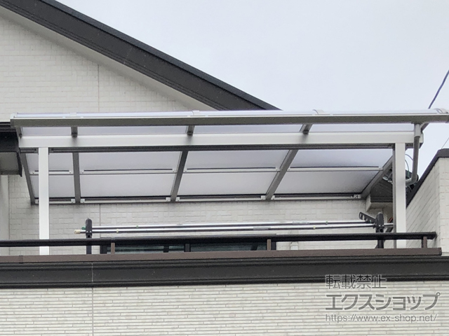 愛知県大府市ののバルコニー・ベランダ屋根 ソラリア R型 屋根タイプ 単体 積雪〜20cm対応 施工例