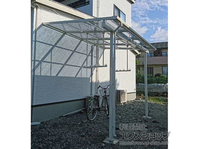 群馬県桐生市ののテラス屋根 ソラリア F型 テラスタイプ 単体 積雪〜20cm対応 施工例