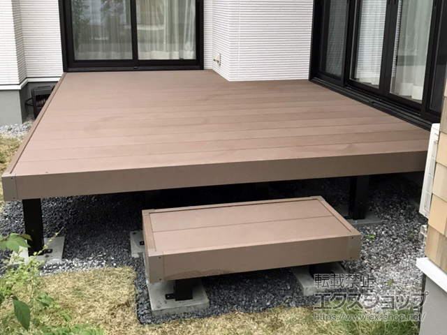 千葉県柏市ののウッドデッキ リウッドデッキ 200 施工例