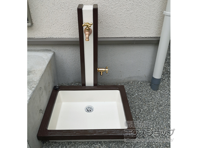 神奈川県大和市のの立水栓・ガーデンシンク アーバンウッド 施工例