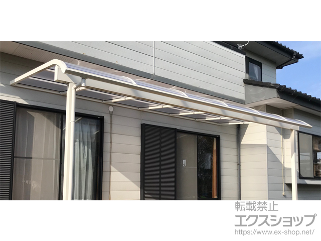 茨城県古河市ののテラス屋根 ソラリア R型 テラスタイプ 単体 積雪〜20cm対応 施工例