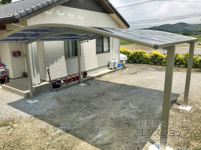 宮崎県東諸県郡国富町ののカーポート プレシオスポート ワイド 積雪〜20cm対応 施工例