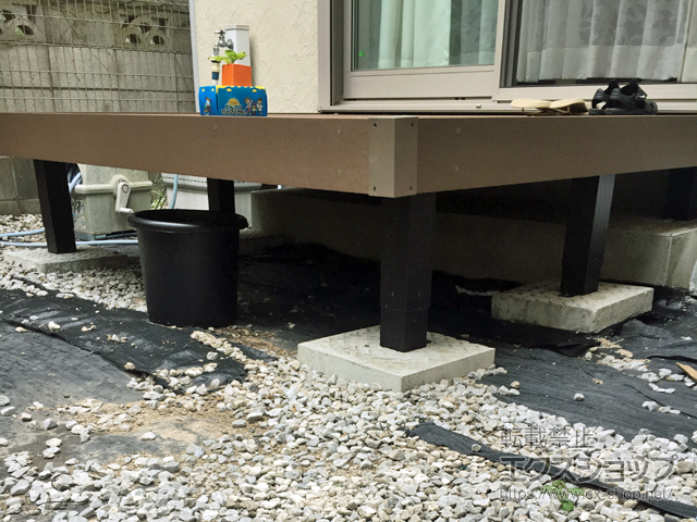 千葉県船橋市ののウッドデッキ マージウッドデッキ 施工例