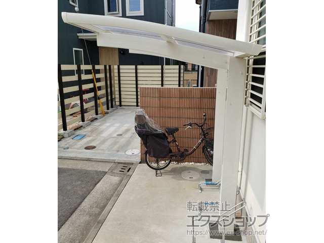 神奈川県茅ヶ崎市ののサイクルポート・駐輪場 レイナポートグランミニZ 積雪〜20cm対応 施工例