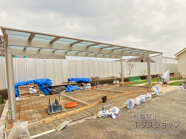 愛媛県新居浜市ののカーポート エフルージュ トリプル FIRST 積雪〜20cm対応 施工例