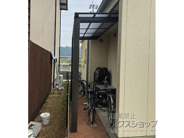 岐阜県揖斐郡大野町のLIXIL(リクシル)のサイクルポート・自転車置き場 ネスカFミニ (フラットスタイル) 積雪～20cm対応 施工例