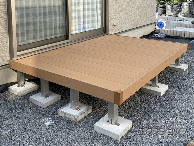 千葉県木更津市ののウッドデッキ リウッドデッキ 200 施工例