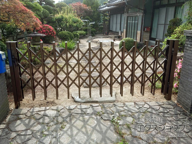 広島県尾道市ののカーゲート アルシャインHG ノンキャスター 片開き 300S 施工例