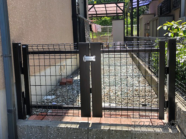 大阪府泉佐野市のの門扉 ユメッシュHR型門扉 両開き 施工例