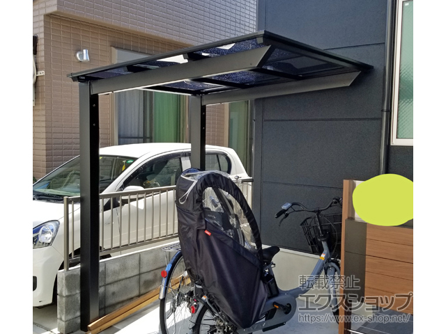 東京都足立区ののサイクルポート・駐輪場 ネスカFミニ (フラットスタイル) 積雪〜20cm対応 施工例