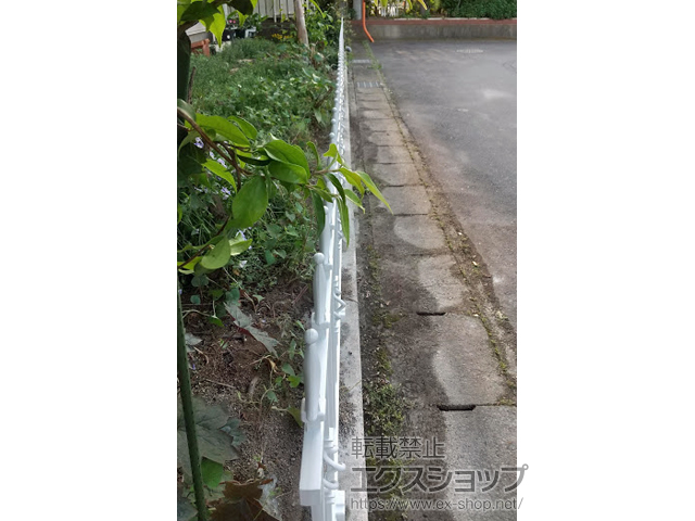 茨城県牛久市ののフェンス・柵 ラフィーネ フェンス2型 フリーポールタイプ 施工例