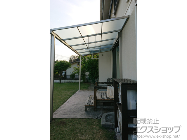 熊本県菊池郡大津町ののテラス屋根 ソラリア F型 テラスタイプ 単体 積雪〜20cm対応 施工例