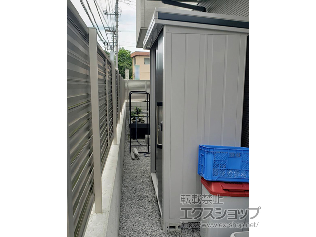 東京都八王子市のの物置・屋外倉庫 エルモ 一般型 1870×820×2122（LMD-1808） LMD-1808-SM 施工例