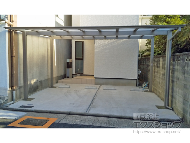 愛知県名古屋市ののカーポート ソリッドポート ワイド 積雪〜20cm対応 施工例