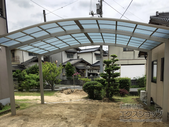 岡山県倉敷市ののカーポート レイナツインポートグラン　積雪〜20cm対応 施工例