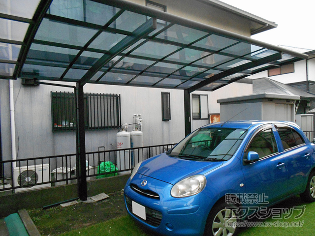 熊本県合志市ののカーポート プレシオスポート 積雪〜20cm対応 施工例