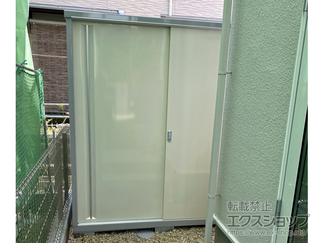 滋賀県草津市のの物置・屋外倉庫 シンプリー 一般型 1740×755×1903（MJX-177E-P） MJX-177E-P-FW 施工例