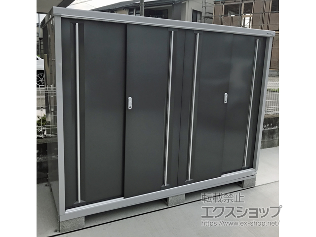 石川県金沢市のの物置・屋外倉庫 シンプリー 一般型 2160×905×1603（MJX-219D-P） MJX-219D-P-PG 施工例